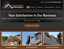 Tablet Screenshot of mountainroofrepair.net
